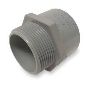 Pvc Conduit Grey 1 Inch Male Adapter - ELECTRICAL
